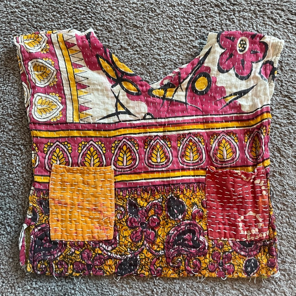 Kantha Bae Floral Kids Shirt